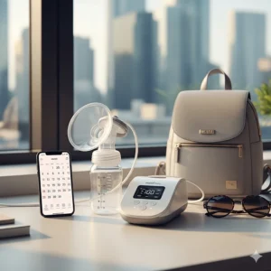 The highly portable Motif Duo breast pump, designed to be discreet and easy to carry for mothers who pump at work or on the go.