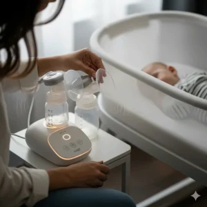 A visual demonstrating the quiet operation of the Motif Duo, making it suitable for discreet pumping sessions anytime, anywhere.