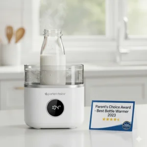 A highly-rated bottle warmer model praised by parents for its efficiency and safety when used with glass bottles.