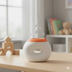 A spill-proof 360-degree rim sippy cup that aids the transition to an open cup for 10-12 month old babies.