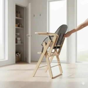 Reviewing the best space-saving high chair for smaller kitchens and easy storage.