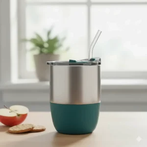 Stainless steel straw cup recommendation for older babies or a toddler's drink.