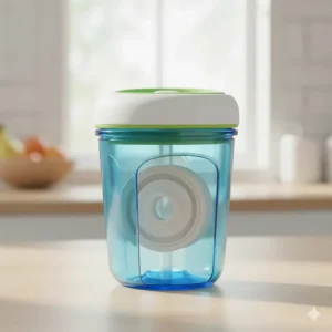 Detailed illustration of a 360-degree edge spill proof cup for toddlers showing the leak-proof valve mechanism.