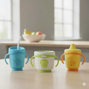 Comparison of the best spill proof cups for toddlers, including straw, spout, and 360-degree designs.
