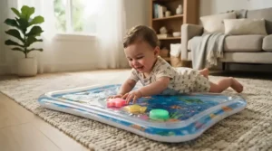 Water-filled tech toys for newborns 0-6 months providing tactile and visual engagement during play.